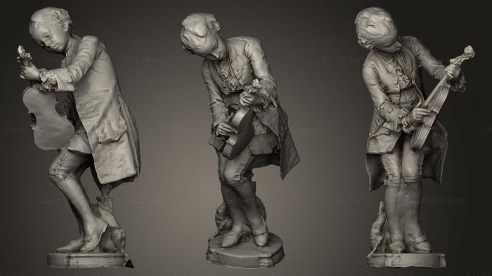 Статуи античные и исторические (Младенец Моцарт, STKA_1033) 3D модель для ЧПУ станка